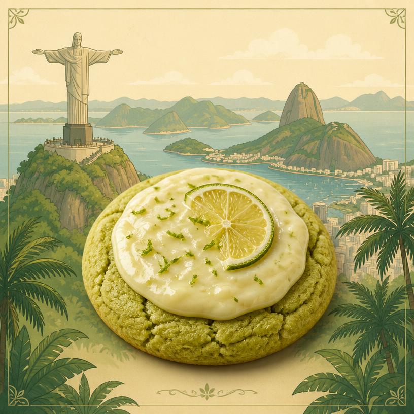 Rio Limeade Cookie inspired by Brazil