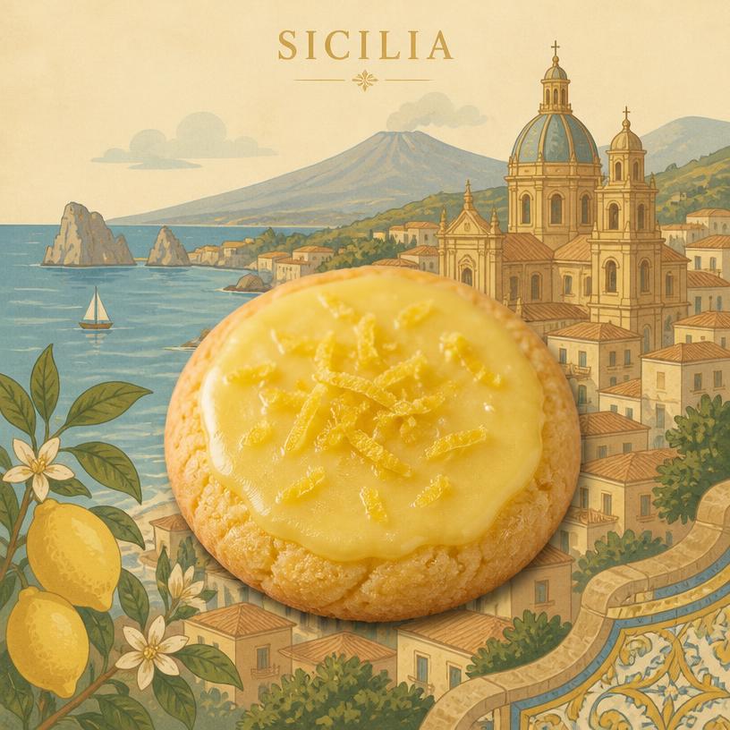 Sicilian Lemon Cookie inspired by Italy